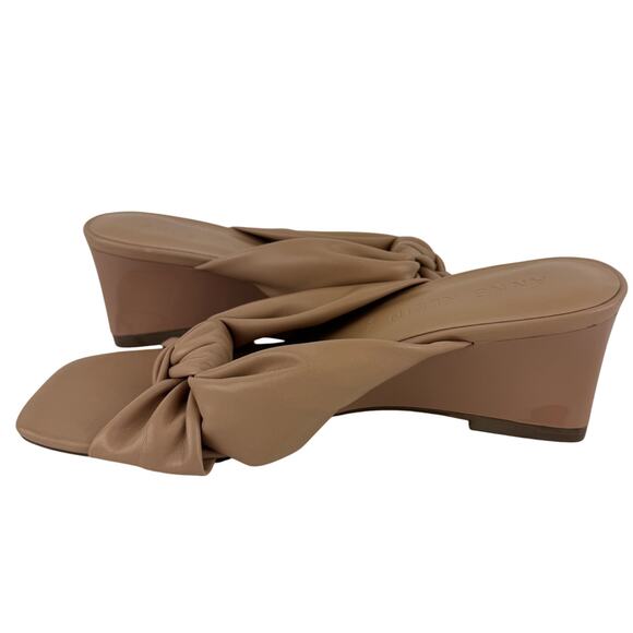 ANNE KLEIN IFLEX GARTH SLIP ON WEDGE SANDALS IN TAN NWOB‎ WOMEN'S SIZE 8M - Picture 3 of 11